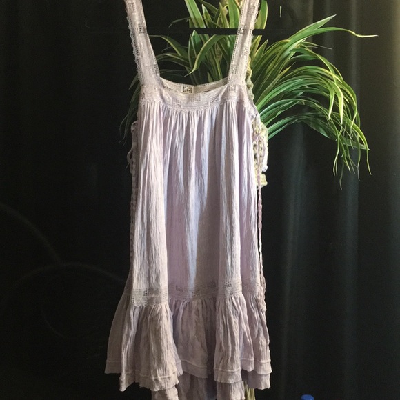Lavender free people ruffle dress - Picture 3 of 5